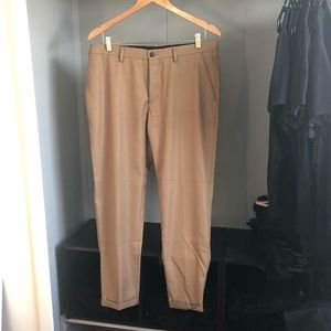 SOLD Zara Camel Textured Pleated Pants